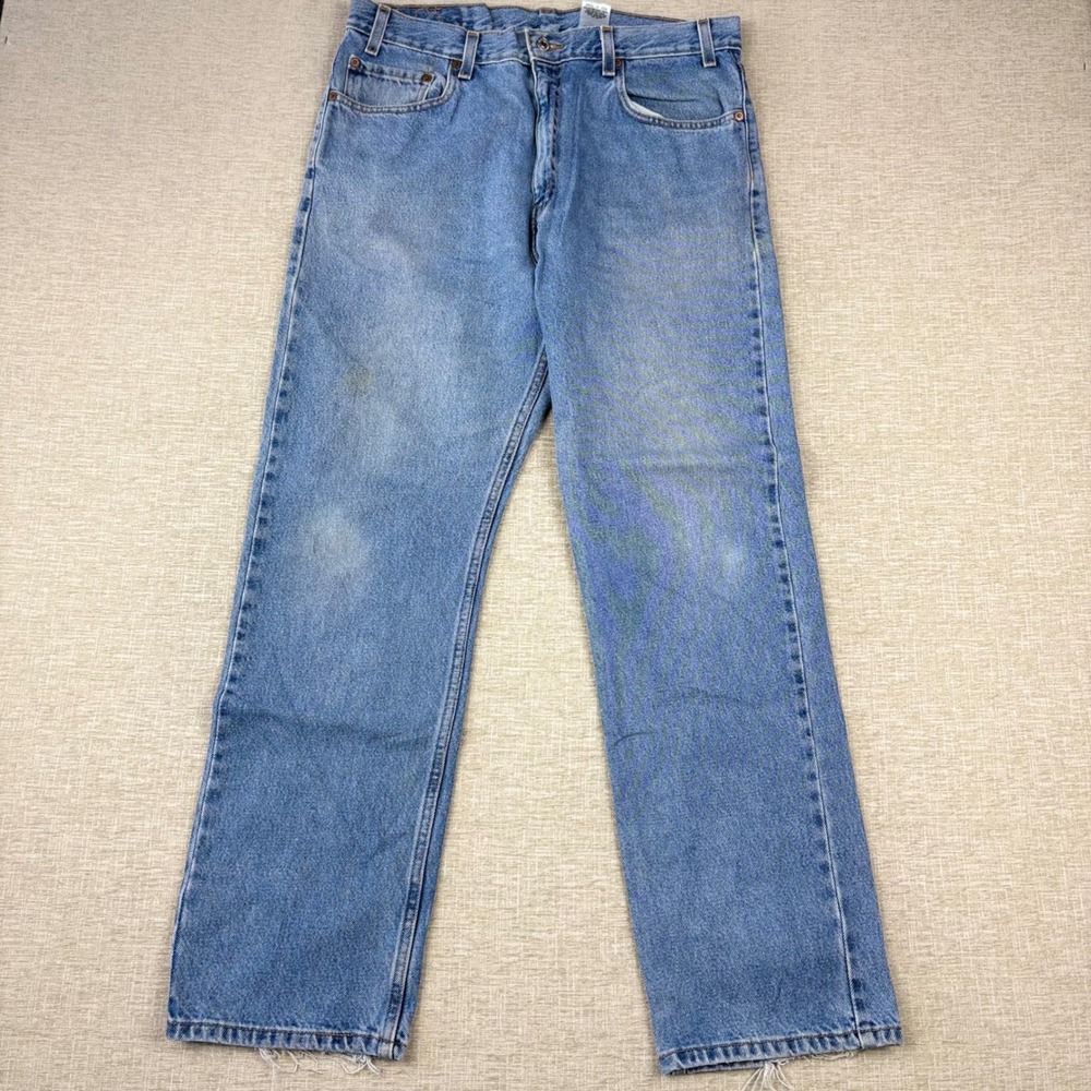 Vintage Levis 505 Mens 36x31 Light Distress Skate Denim